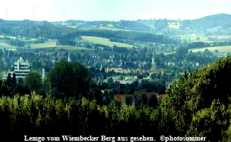 Lemgo vom Wiembecker Berg aus gesehen.  ©photosommer
