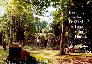 Der 
      jüdische 
       Friedhof 
         in Lage 
           an der 
             Flurstr.-

             ©photo-
             sommer