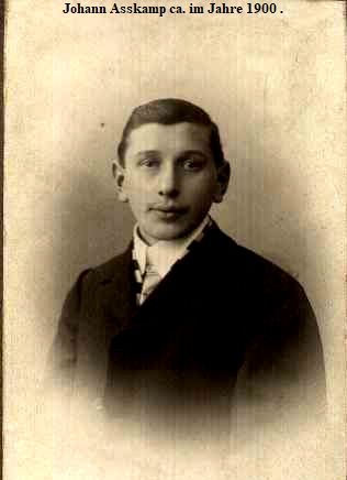 Johann Asskamp ca. im Jahre 1900 .