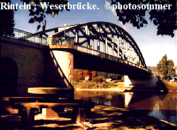 Rinteln : Weserbrcke.  photosommer