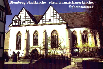 Blomberg Stadtkirche - ehem. Franziskanerkirche.
                                                                  photosommer