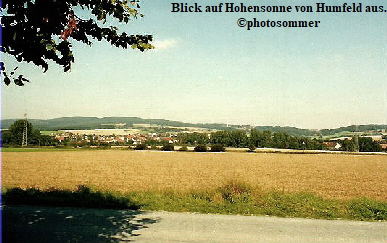 DOE Blick auf Hohensonne von Humfeld aus.