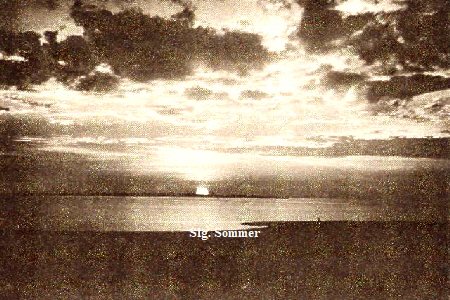 Sonnenaufgang über der Insel Föhr 1928