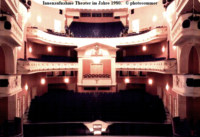 Innenaufnahme Theater im Jahre 1980.   © photosommer