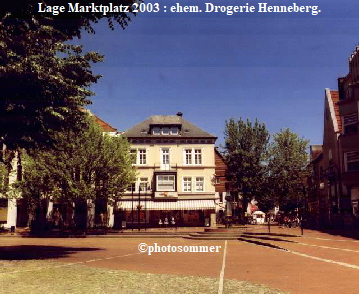 Lage Marktplatz 2003 : ehem. Drogerie Henneberg.















©photosommer